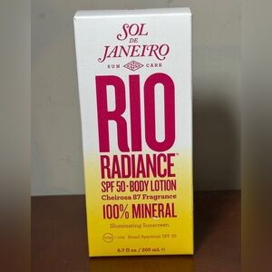NIB Sol de Janeiro Rio Radiance SPF 50 Body Lotion.